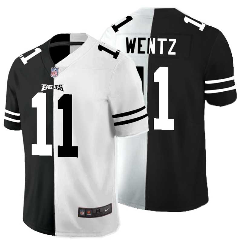 Nike Eagles 11 Carson Wentz Black And White Split Vapor Untouchable Limited Jersey Dyin,We sell and wholesale Nike Eagles 11 Carson Wentz Black And White Split Vapor Untouchable Limited Jersey Dyin on line form chian!